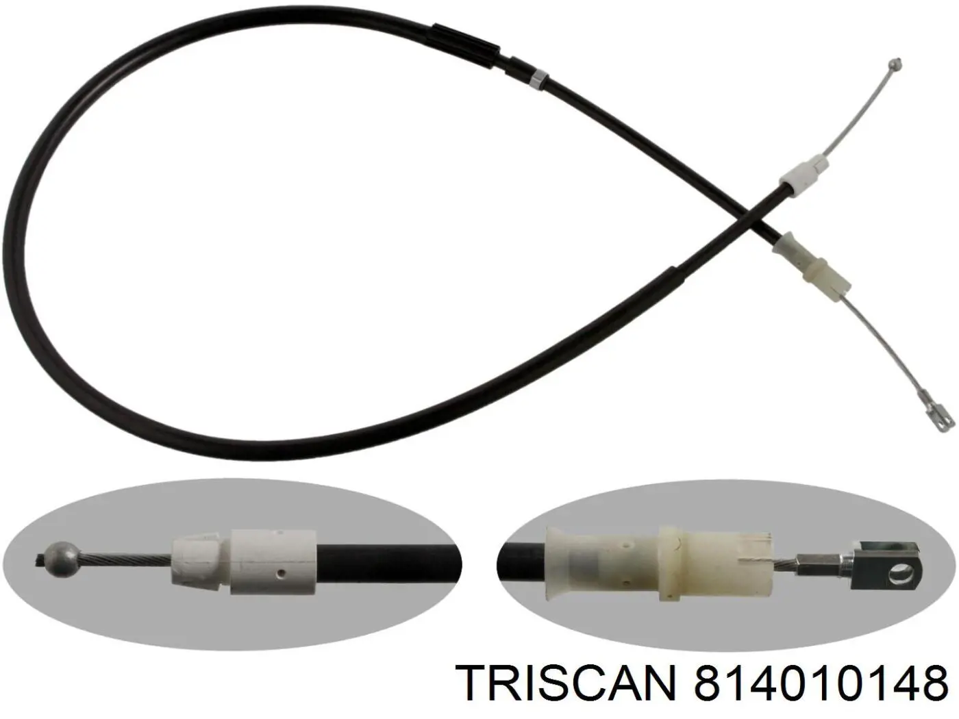 814010148 Triscan cable de freno de mano trasero derecho/izquierdo