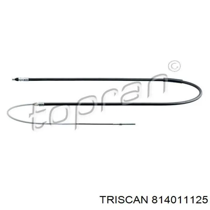 814011125 Triscan cable de freno de mano trasero derecho
