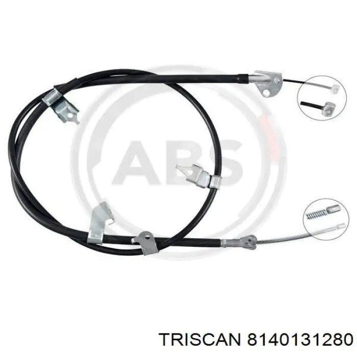 8140131280 Triscan cable de freno de mano trasero izquierdo