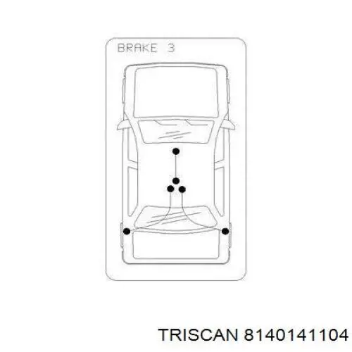 Cable de freno de mano trasero izquierdo para Nissan X-Trail (T31)