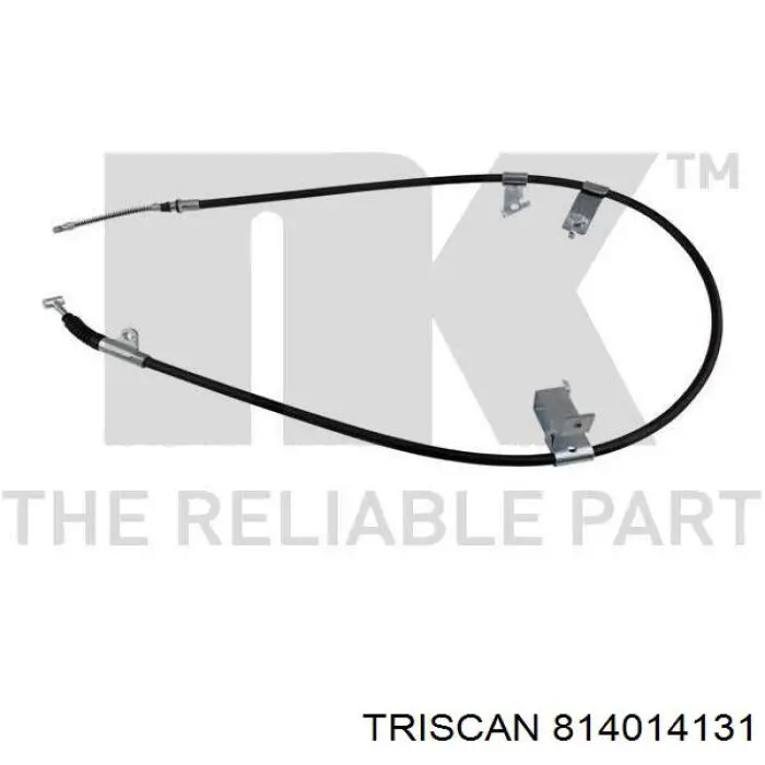 8140 14131 Triscan cable de freno de mano trasero derecho