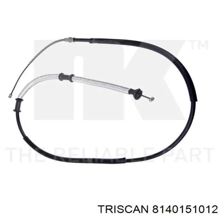 8140151012 Triscan cable de freno de mano trasero derecho/izquierdo