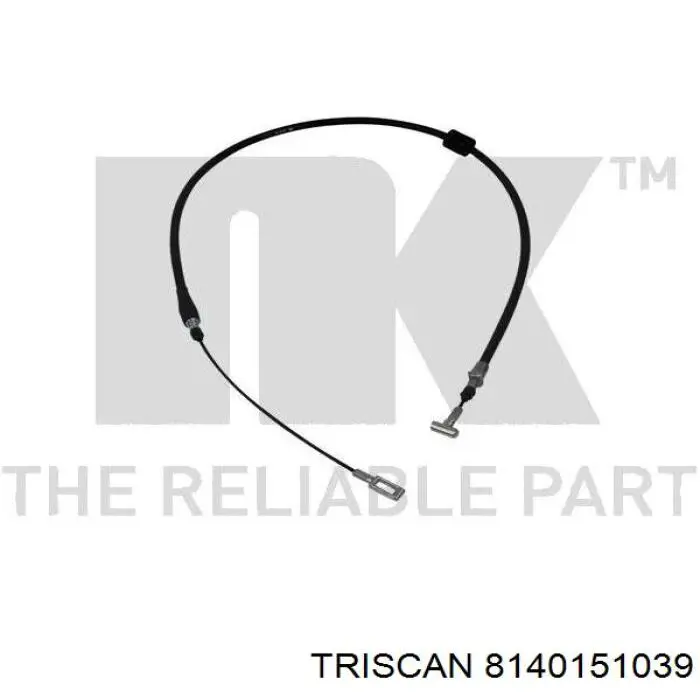 8140151039 Triscan cable de freno de mano trasero derecho/izquierdo