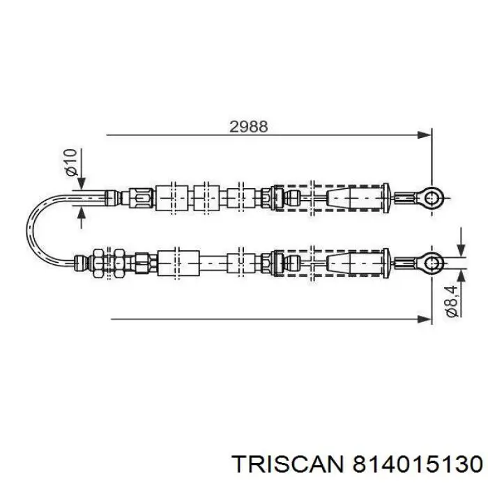 Cable de freno de mano trasero derecho/izquierdo Adriauto 110284 precio, desde 25,99 EUR