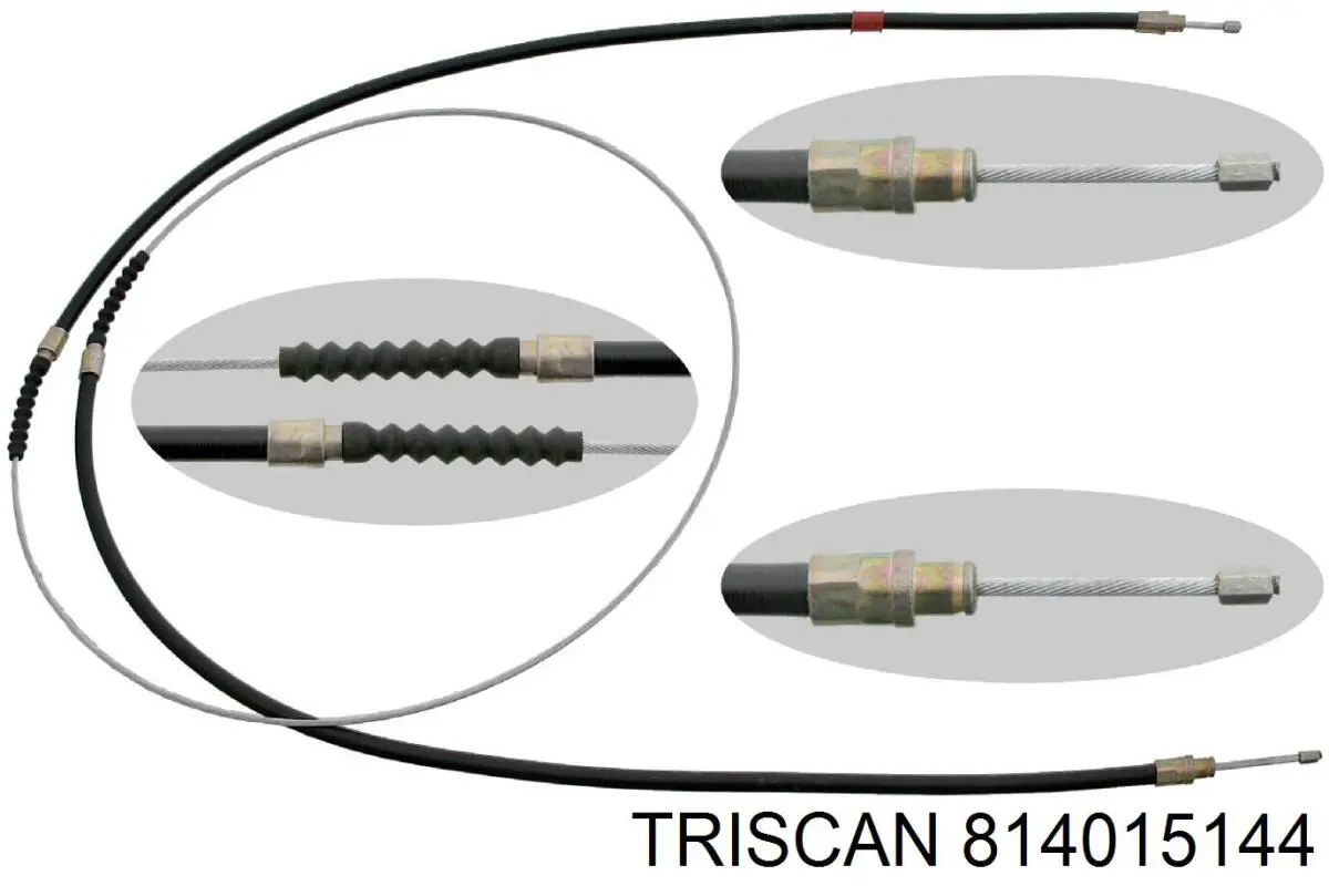 814015144 Triscan cable de freno de mano trasero derecho/izquierdo