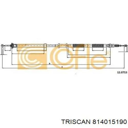 GCH601 TRW cable de freno de mano trasero derecho
