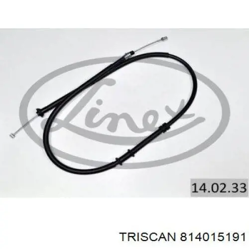 14.02.33 Linex cable de freno de mano trasero izquierdo