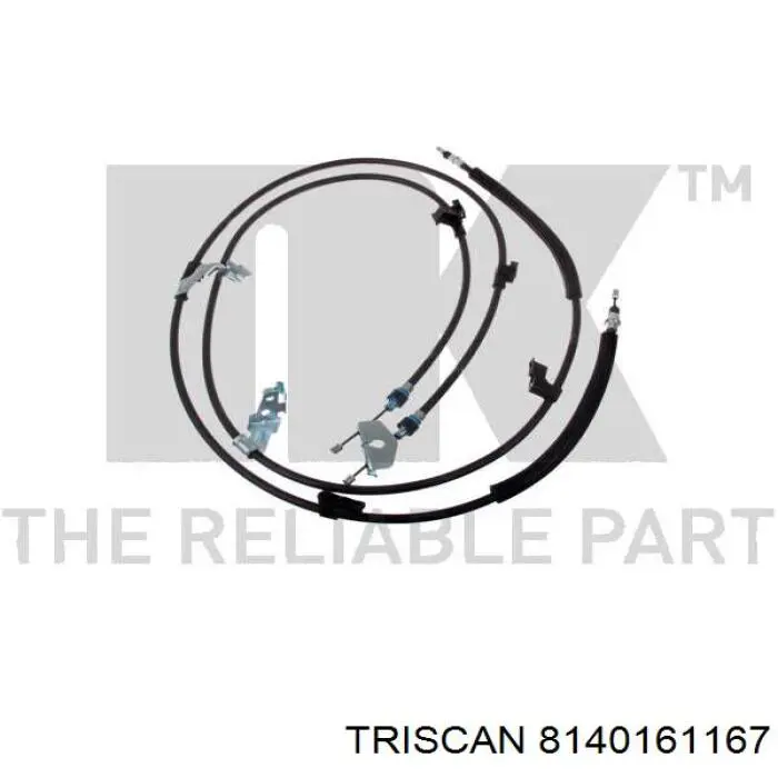 8140 161167 Triscan cable de freno de mano trasero derecho/izquierdo