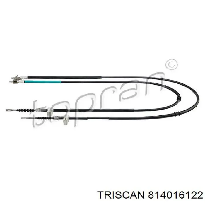 814016122 Triscan cable de freno de mano intermedio