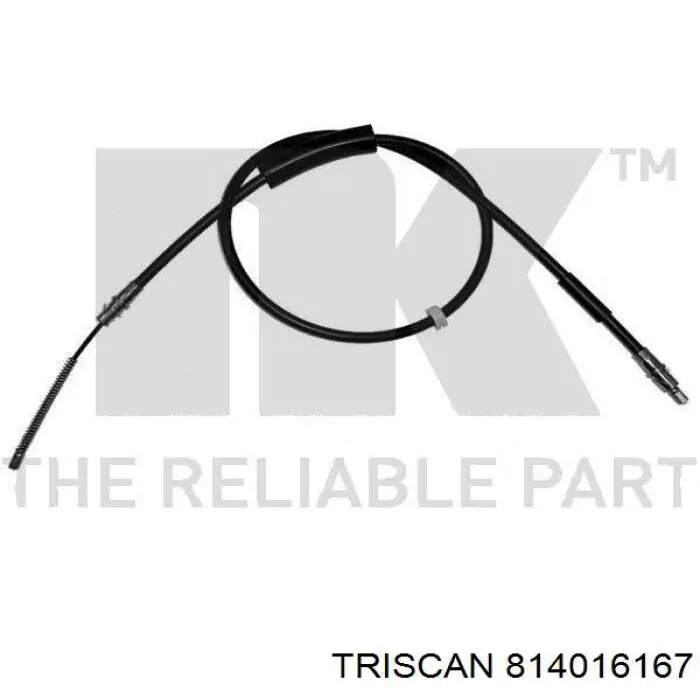 814016167 Triscan cable de freno de mano trasero derecho/izquierdo