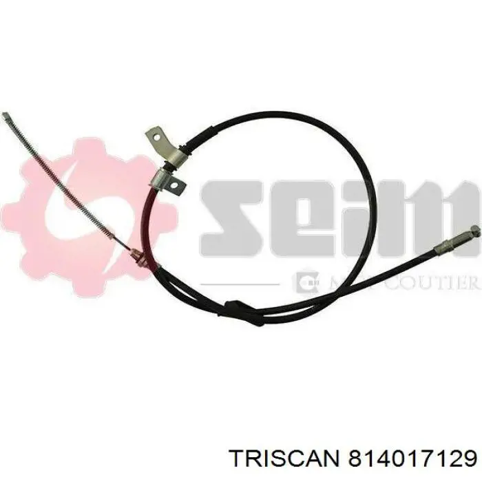 814017129 Triscan cable de freno de mano trasero derecho