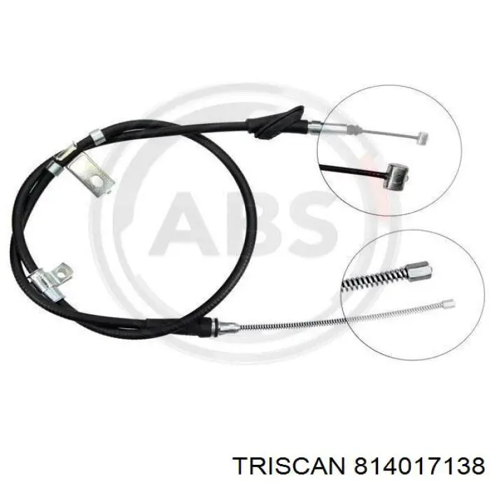 SPB100190 Land Rover cable de freno de mano trasero izquierdo