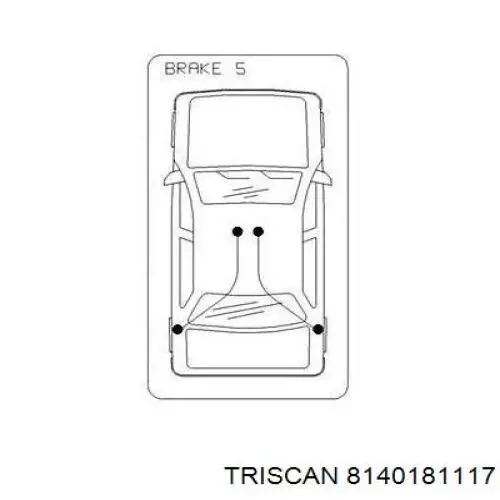 8140181117 Triscan cable de freno de mano trasero izquierdo