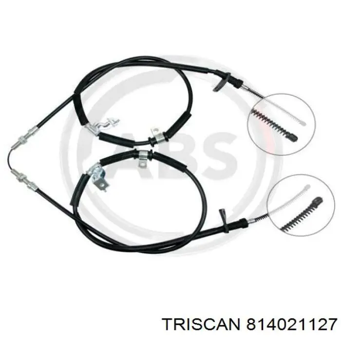 96518596 Opel cable de freno de mano trasero derecho/izquierdo
