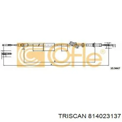 Cable de freno de mano trasero derecho Mercedes A2114202485 precio, desde 21,48 EUR