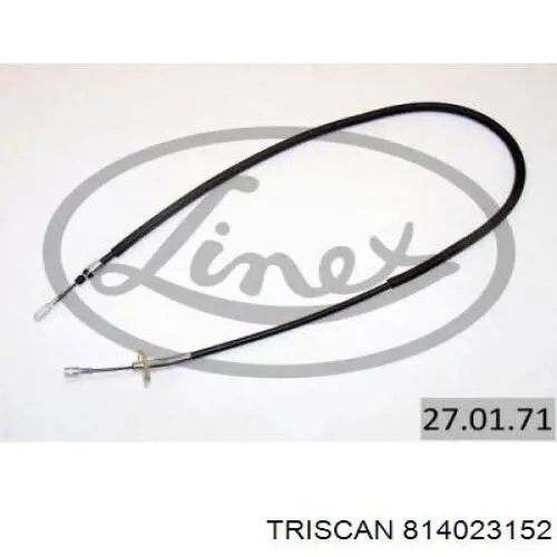 814023152 Triscan cable de freno de mano trasero derecho/izquierdo