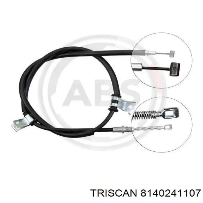 8140241107 Triscan cable de freno de mano trasero izquierdo