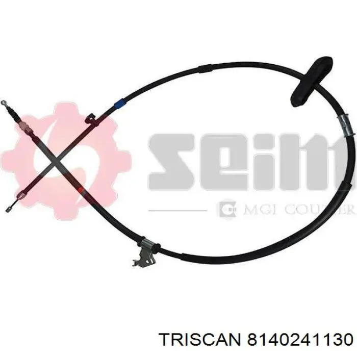 39021887 Peugeot/Citroen cable de freno de mano trasero izquierdo
