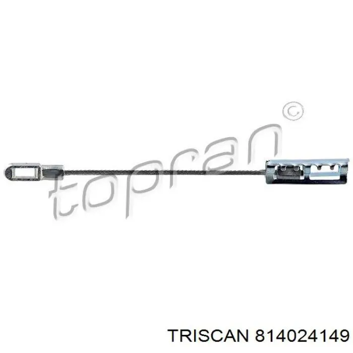 Cable de freno de mano trasero derecho/izquierdo para Opel Vectra (88, 89)