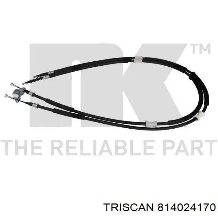 814024170 Triscan cable de freno de mano trasero derecho/izquierdo