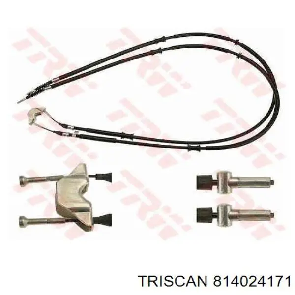 814024171 Triscan cable de freno de mano trasero derecho/izquierdo