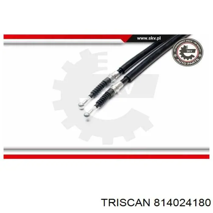 814024180 Triscan cable de freno de mano trasero derecho/izquierdo