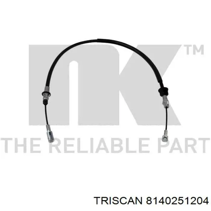 8140251204 Triscan cable de freno de mano delantero