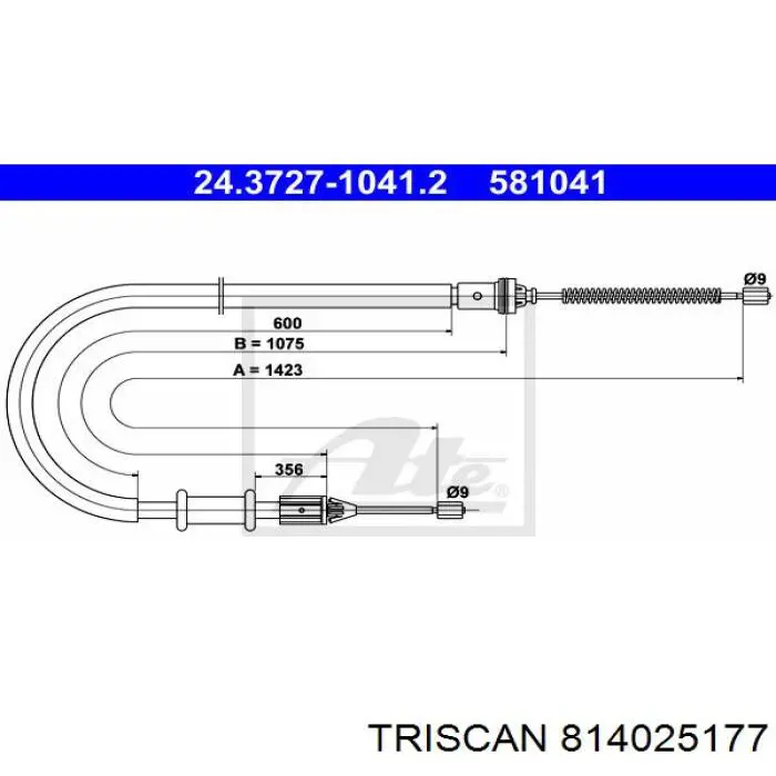 Cable de freno de mano trasero izquierdo Metalcaucho 80330 precio, desde 14,32 EUR