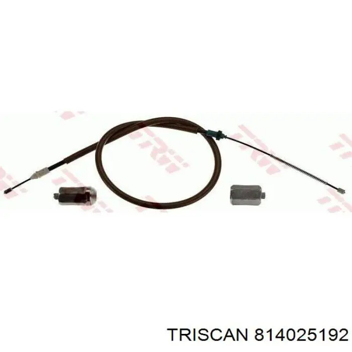 8140 25192 Triscan cable de freno de mano trasero izquierdo