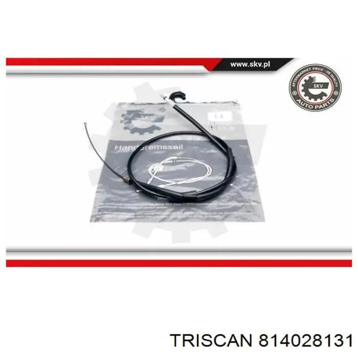 Cable de freno de mano trasero izquierdo K12167 ABS