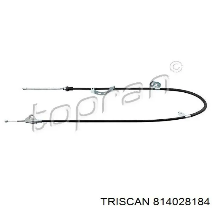 814028184 Triscan cable de freno de mano trasero izquierdo