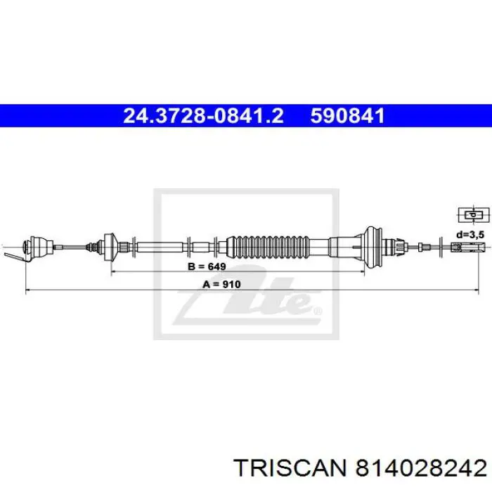 Cable de embrague Peugeot/Citroen 2150X4 precio, desde 28,51 EUR