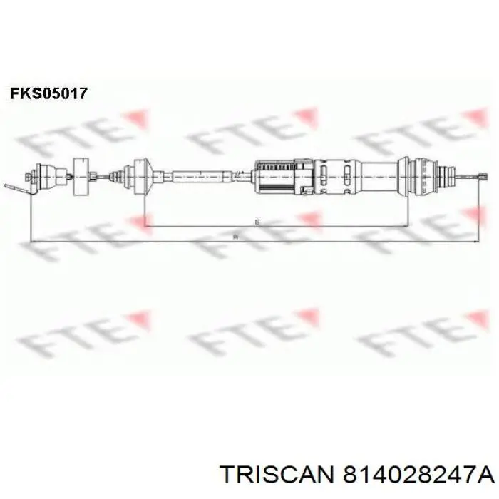 Cable de embrague 611281 SPJ