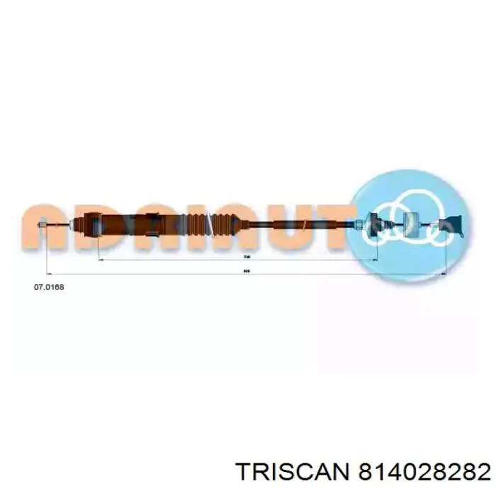 Cable de embrague Triscan 814028282 precio, desde 22,04 EUR