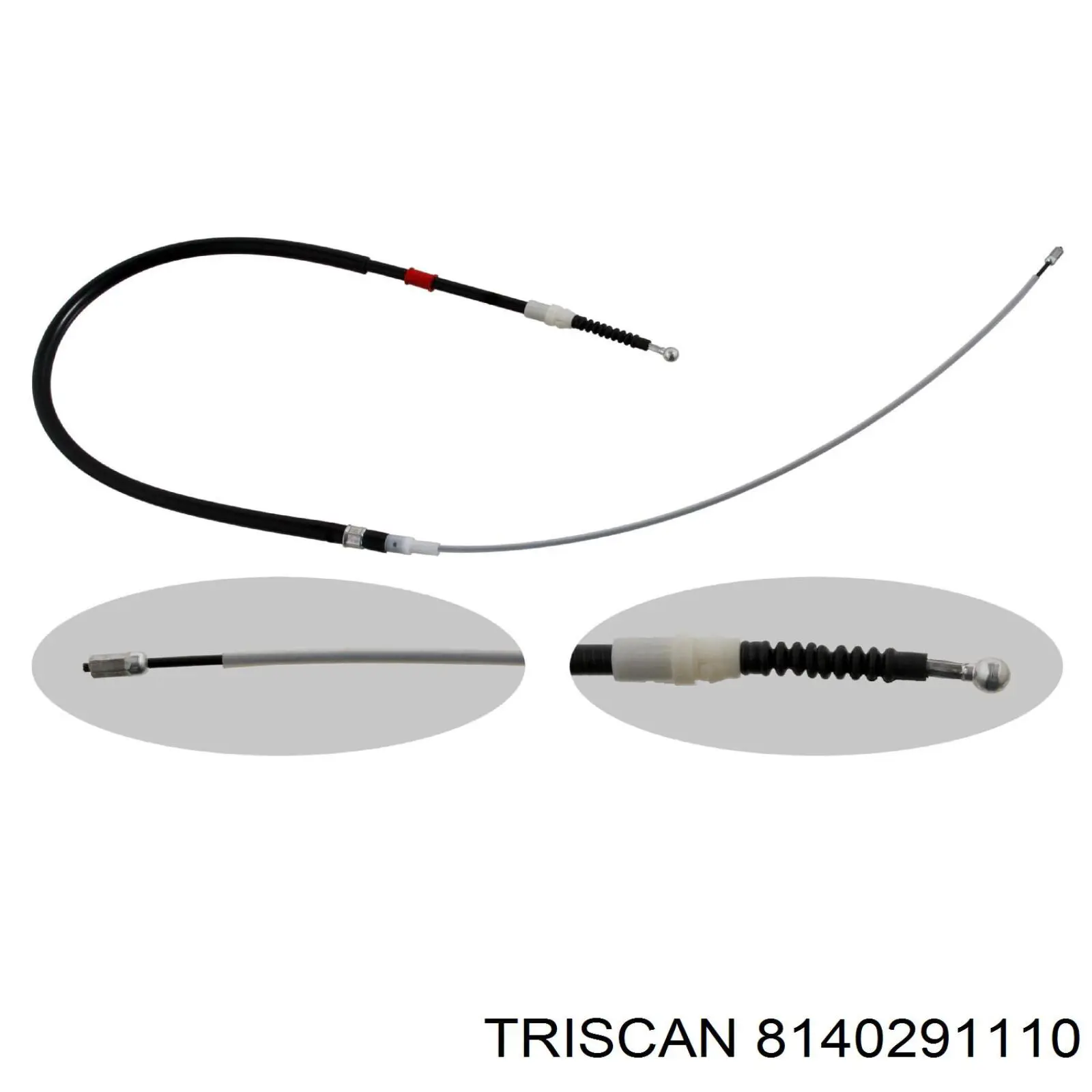 8140291110 Triscan cable de freno de mano trasero derecho/izquierdo