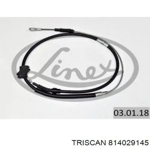 4A0609721F VAG Cable de freno de mano trasero derecho/izquierdo