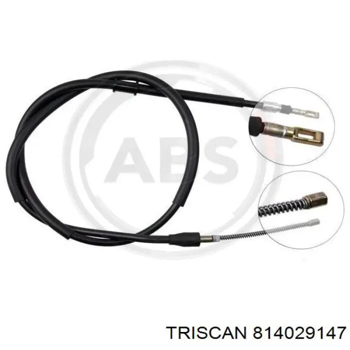 814029147 Triscan cable de freno de mano trasero derecho/izquierdo
