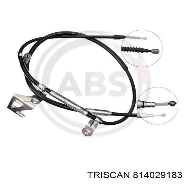 Cable de freno de mano trasero izquierdo para Volkswagen Passat (B5, 3B3)