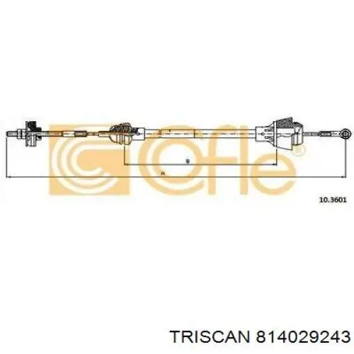 470100 Adriauto Cable de accionamiento del embrague