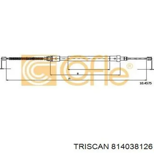 Cable de freno de mano trasero izquierdo Metalcaucho 80135 precio, desde 13,02 EUR