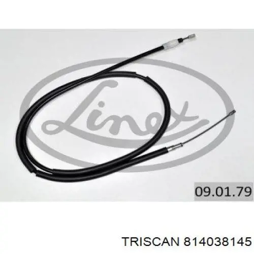 Cable de freno de mano trasero izquierdo 2001015 Beca Cables