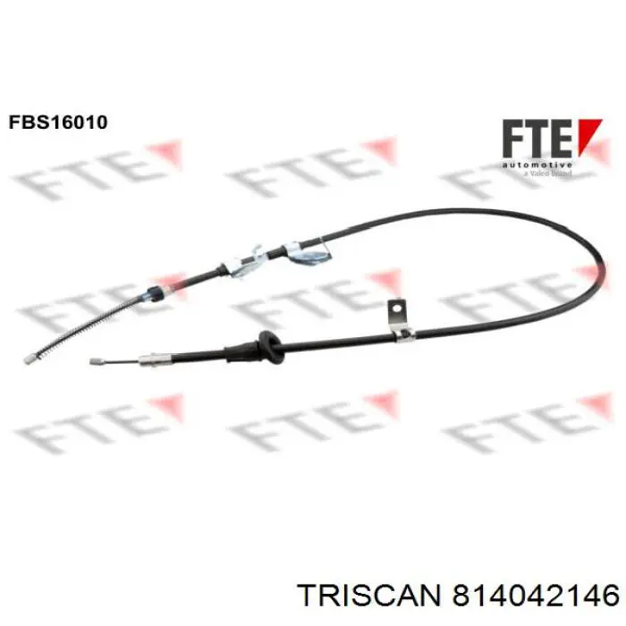 814042146 Triscan cable de freno de mano trasero izquierdo