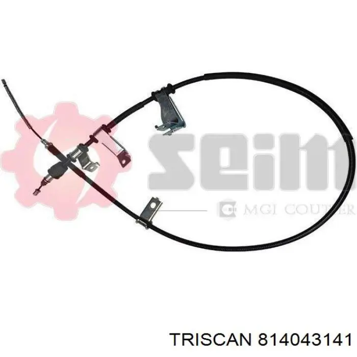 814043141 Triscan cable de freno de mano trasero izquierdo