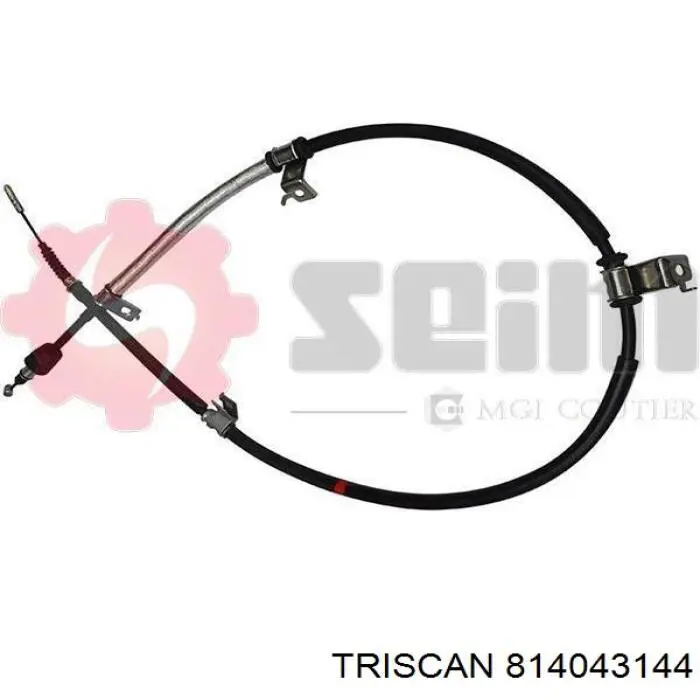 12100-I30RH Febest cable de freno de mano trasero derecho