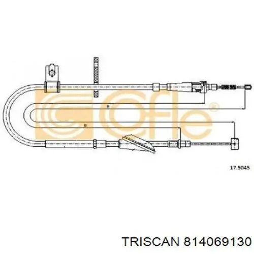 Cable de freno de mano trasero derecho Suzuki 5441086G00 precio, desde 29,43 EUR