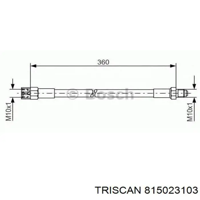 Latiguillos de freno delantero Mercedes A129428003564 precio, desde 9,08 EUR