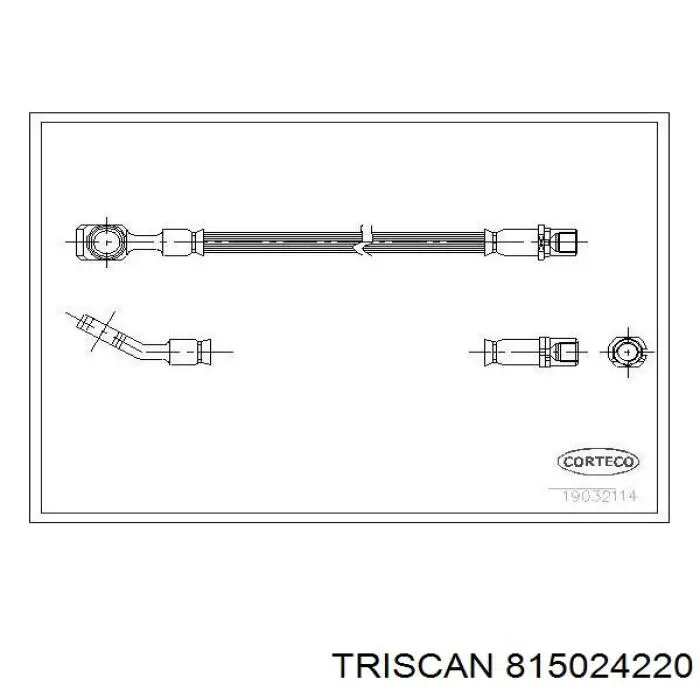 FHY3043 Ferodo tubo flexible de frenos trasero