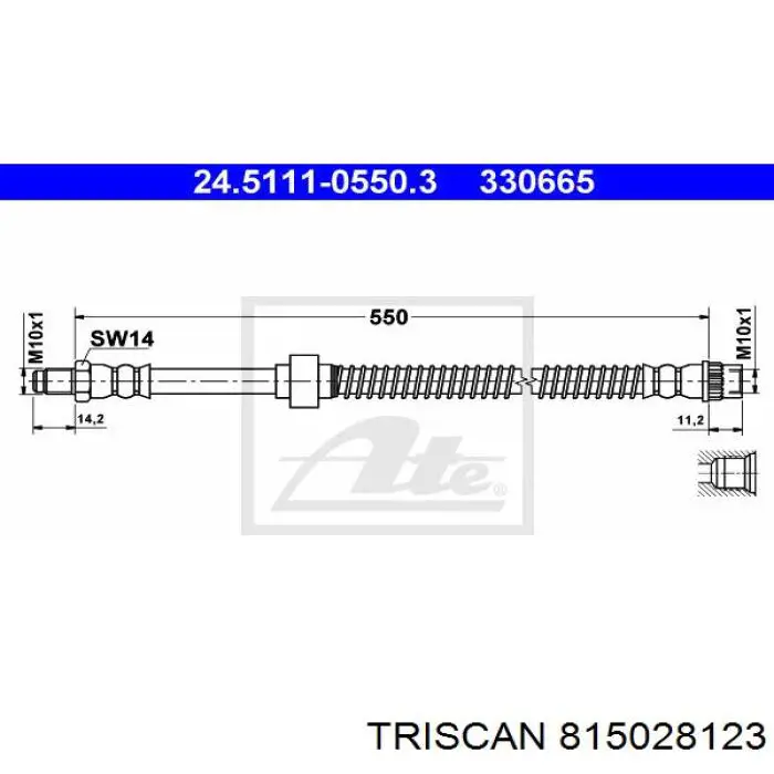 Latiguillos de freno delantero Peugeot/Citroen 480697 precio, desde 13,95 EUR