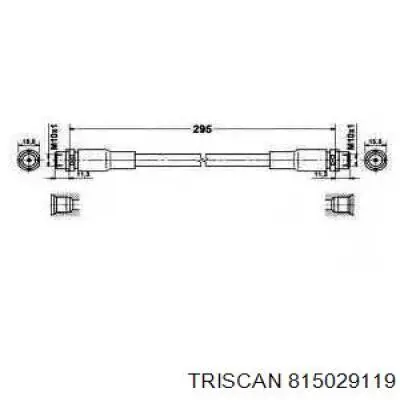 Latiguillos de freno delantero T496008 STC