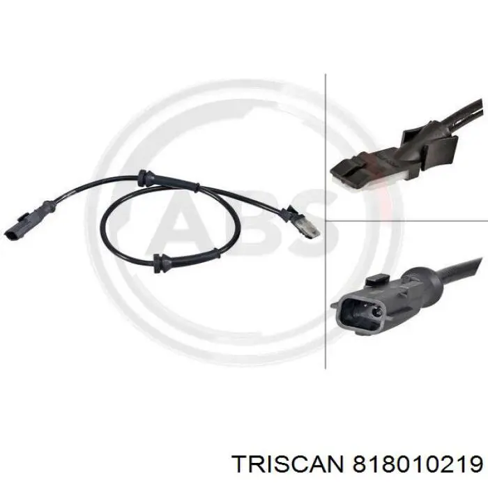 818010219 Triscan sensor abs trasero izquierdo